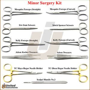 Minor Surgery Kit Surgical Dissection Tools Veterinary Dissecting ...