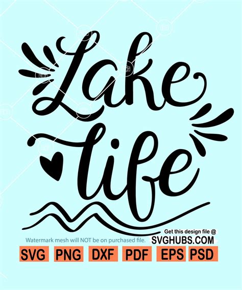 Lake life SVG, Lake quotes svg, Lake svg, Fishing svg, Lake crew svg, Lake squad svg