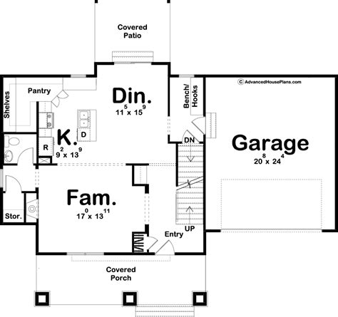 2 Story Craftsman Style House Plan | Ramsey Basement Plans, Garage ...