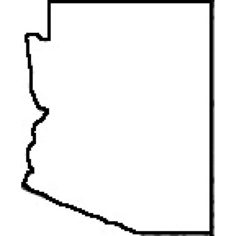 Arizona State Map Outline