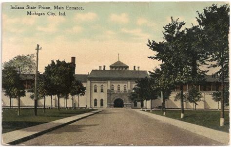 Main Entrance to State Prison in Michigan City IN Postcard | eBay