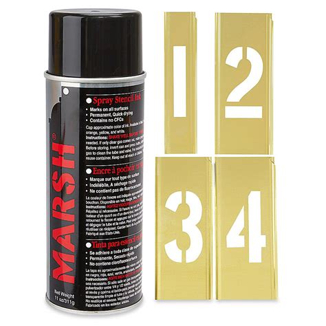 Brass Stencils - Numbers Only, 2" S-2605 - Uline