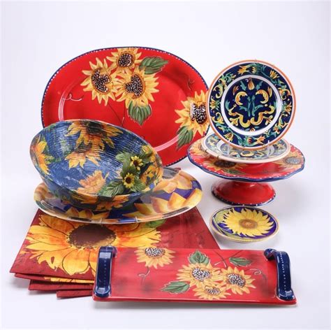Sunflower Themed Serveware | Ceramic fruit bowl, Serveware, Cake tray