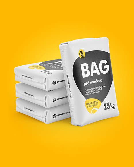 Polypropylene Bags Mockup - Free Download Images High Quality PNG, JPG