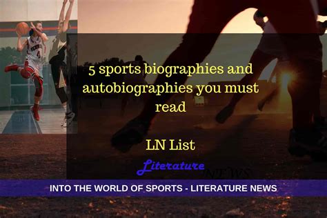 5 Must Read Sports Biographies and Autobiographies - list - Literature News