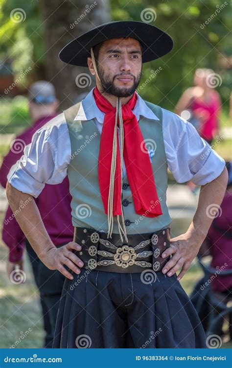 Portrait of Dancer Man from Argentina in Traditional Costume Editorial Stock Image - Image of ...