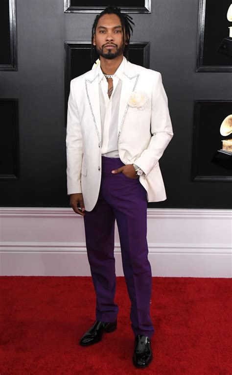 Miguel from 2019 Grammys Red Carpet Fashion | E! News