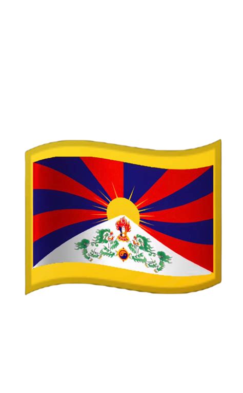 Tibetan Google Emoji Flag (Will be updated soon) by ShizukaCo on DeviantArt