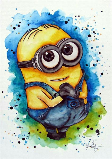 Pin by S J on iPhone wallpapers | Minion art, Minion painting, Minion drawing