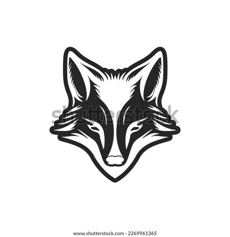 Luxurious Logo Black White Fox Vector Stock Vector (Royalty Free) 2269961365 | Shutterstock