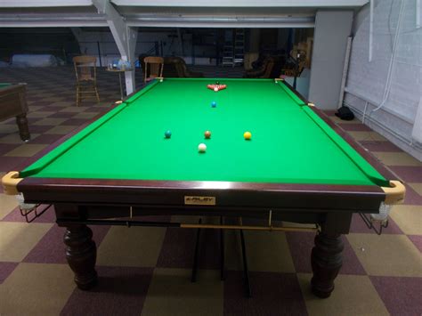 Full size Riley Aristocrat Tournament Snooker table set up and re-cover ...