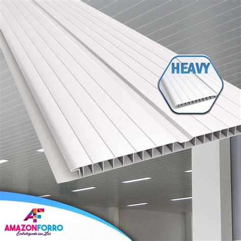 Forro PVC Branco Heavy para todos os ambientes 6 MT - KBV Aço e Telhas ...