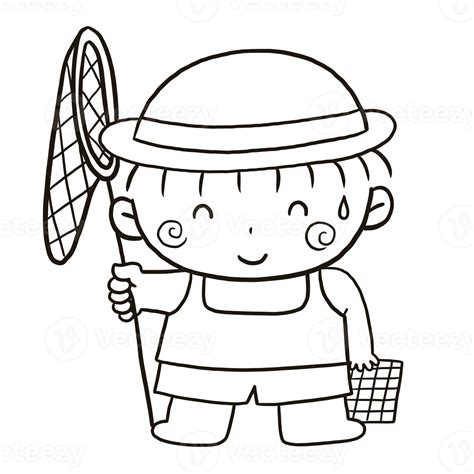 cartoon cute doodle coloring page kawaii anime illustration clipart character chibi drawing ...
