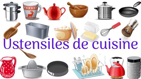 les ustensiles de cuisine .65 ustensiles de cuisine en français. - YouTube