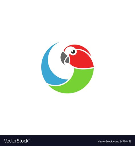 Macaw parrot logo Royalty Free Vector Image - VectorStock