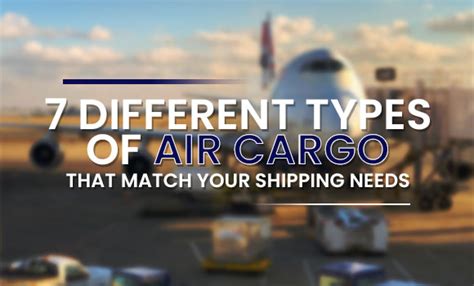 7 Different Types of Air Cargo that Match Your Shipping Needs | Blog ...