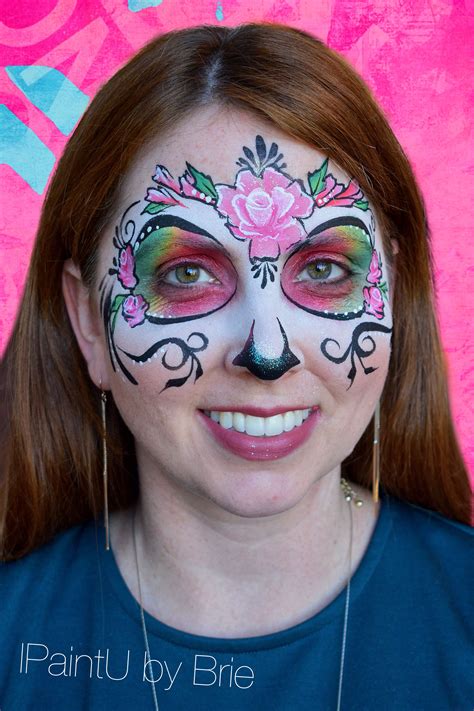 Mexican Skull Face Paint Half