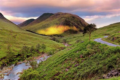 Sunrise over Glen Etive - Scotland - Scottish Highlands Photograph by Jason Politte - Fine Art ...