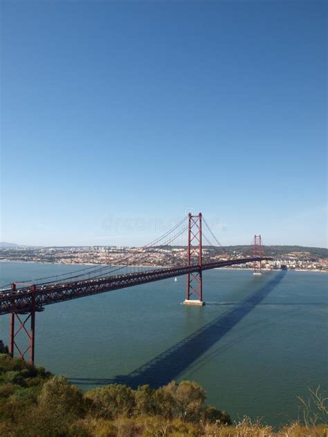 25th April Bridge Across Tagus River Stock Image - Image of abril ...