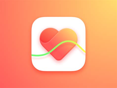 Heart Rate App iCon | Ui デザイン, アプリアイコン, デザイン