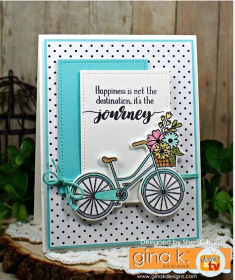 Pin by Noreen on Cards | Bike card, Stamped cards, Cards handmade