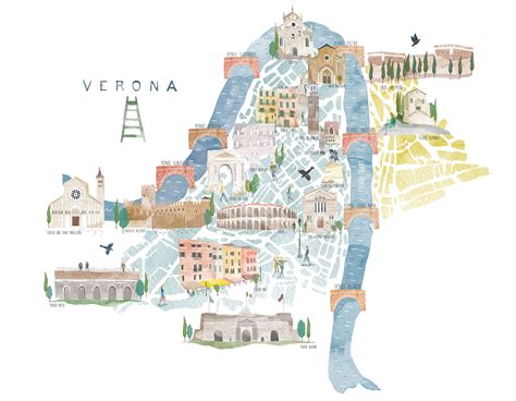 | Map of Verona, Italy | | Verona italy, Italy travel, Verona