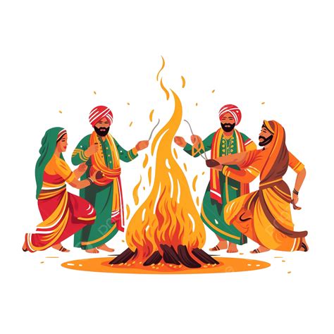 Happy Lohri Punjab Festival Free Png, Happy, Holiday, Punjabi PNG ...