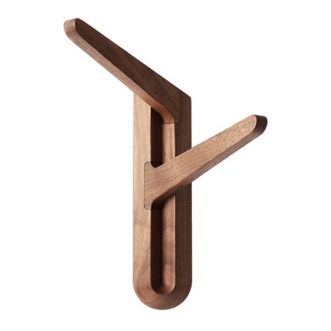 Black Walnut Modern Coat Hooks - woodcantalk.com