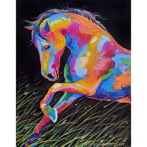 Colorful Abstract Horse Painting For Sale Online Gallery