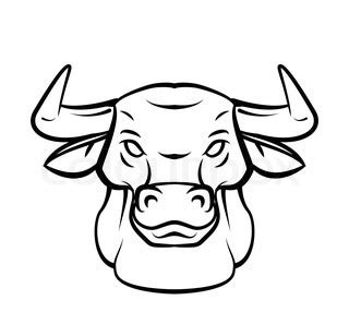 How to draw a bull head step by step easy for beginners | Rock Draw