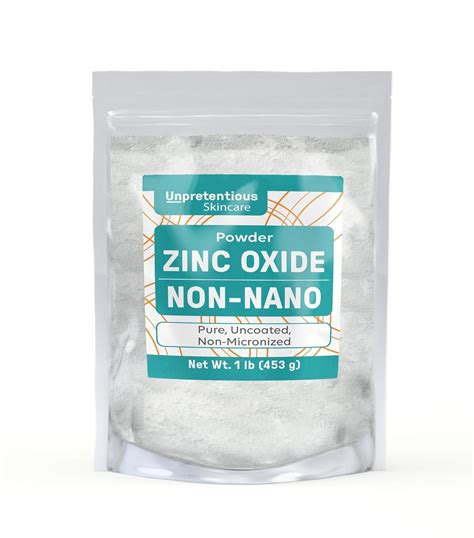 Amazon.com : Unpretentious Non-Nano Zinc Oxide, Pure & Uncoated ...