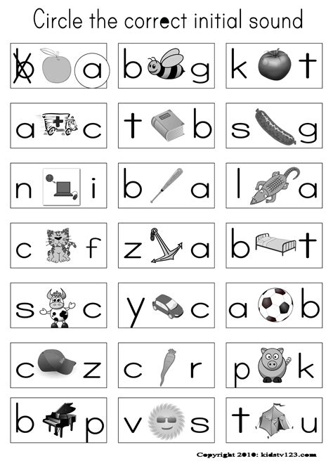 Alphabet Phonics Worksheets For Kindergarten | AlphabetWorksheetsFree.com