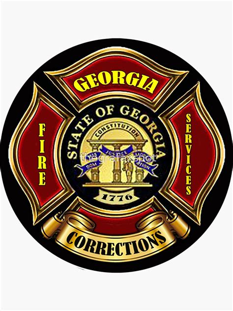 "Georgia Department of Corrections Fire Service" Sticker by ...