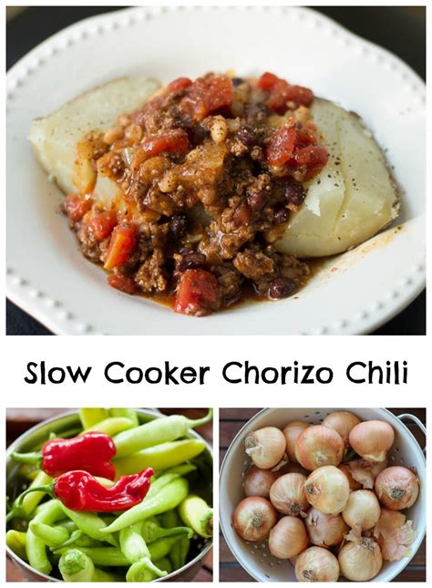 Easy Slow Cooker Chorizo Chili - Erin Brighton