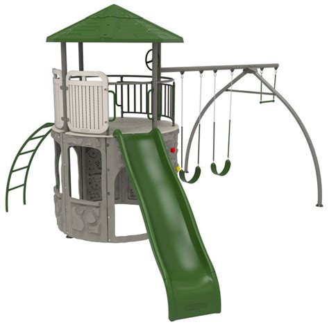 Lifetime Adventure Tower Swing Set (Earthtone) - Walmart.com - Walmart.com