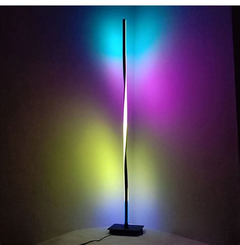 Modern Simple Creative Rgb Magic Color Floor Lamp For Bedroom Living Room Nordic Atmosphere Long ...