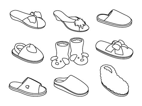 Slippers Drawing Images - Free Download on Freepik