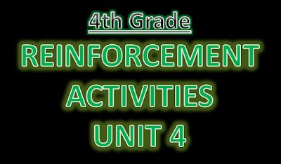 REINFORCEMENTE EXERCISES 4TH GRADE - UNIT 2 | ENGLISH LANGUAGE RESOURCES FOR ENGLISH YOUNG ...