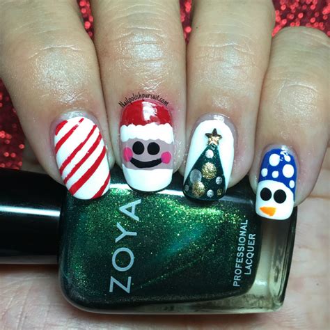 KellieGonzo: Guest Post by Nail Polish Pursuit: Christmas Nail Art ...