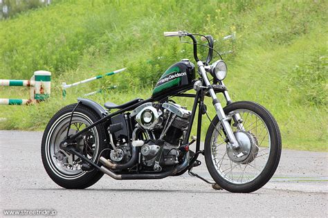 Bobbers, choppers and anything badass | ‘77 Shovelhead bobber Source…