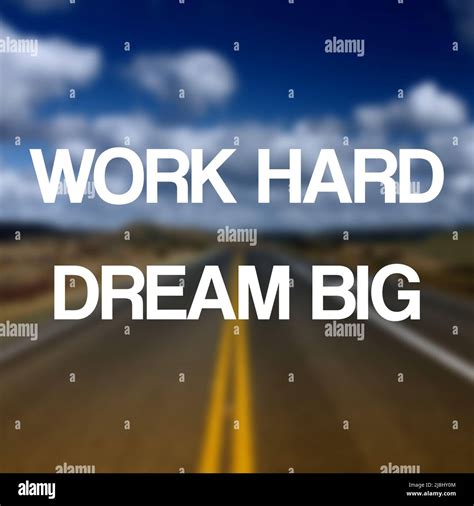 Work hard dream big. Startup motivational quote poster. Success ...