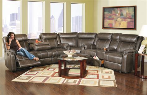 Leather reclining sectional sofa, Sectional sofa with recliner ...