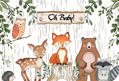 Baby Animals Cartoon Background