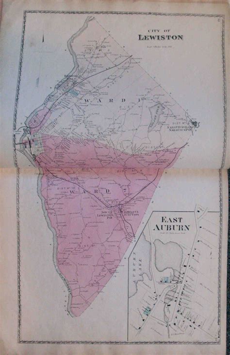 1873 Atlas and History of Androscoggin County, Maine - High Ridge Books ...