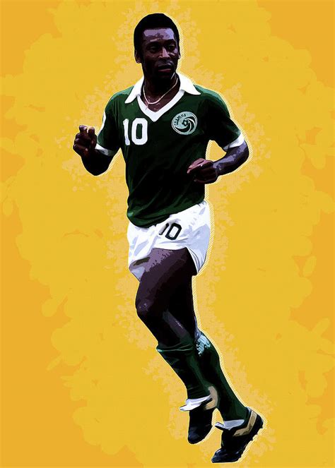 Pele Edson Arantes Do Nascimento Santos New York Cosmos Brasilien Pele Digital Art by Waller Albert