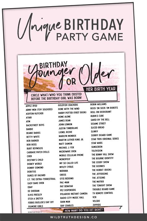 Printable Birthday Party Games - Printable Word Searches