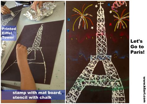 Eiffel Tower Art Project for Bastille Day! - K - 6 ArtK – 6 Art