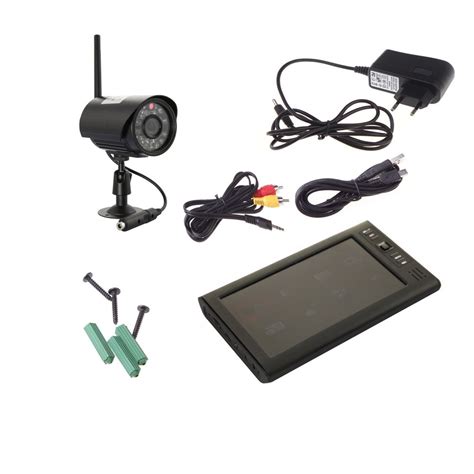 Cctv Digital Wireless Dvr Security System With 7 Inch Lcd Monitor Sd ...