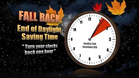 Don't Forget! Fall Back Tonight as Daylight Saving Time Ends | The ...