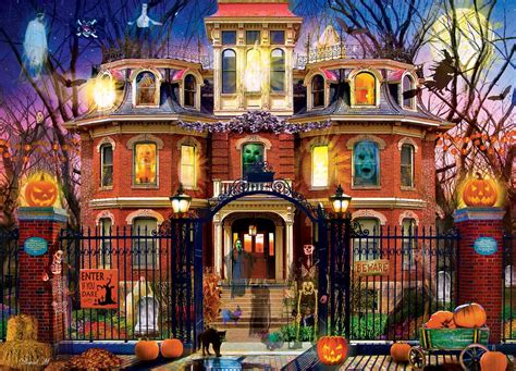 Puzzle Halloween - Kísértetház a dombon, 1 000 db | PuzzleMania.hu